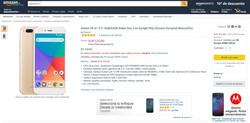 Das Xiaomi Mi A1 bei Amazon.es: Kein Versand nach Deutschland, mit 325 Euro zudem erheblich teurer als angekündigt.