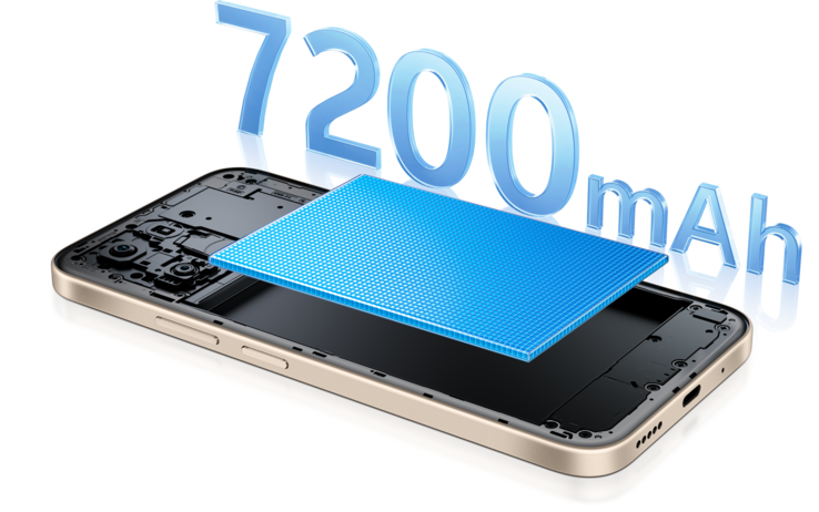 Das Vivo T5 4G hat einen 7.200mAh-Akku