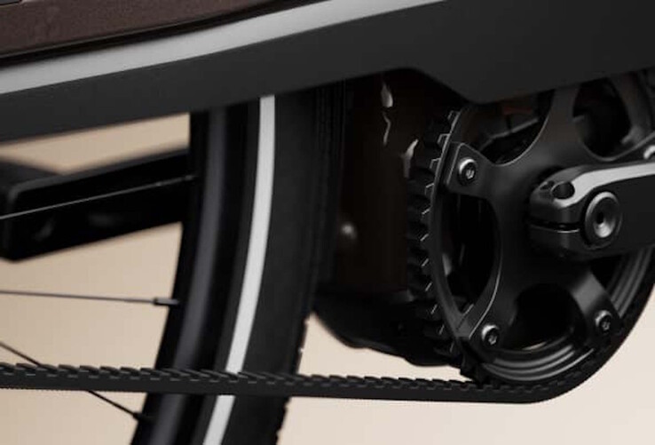 Ein Riemenantrieb ist vorhanden