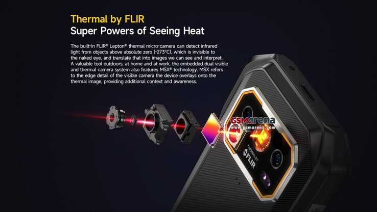 Eine Wärmebildkamera ist verbaut (Bild: Ulefone, via GSMArena)
