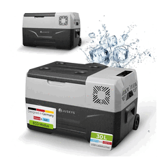 Juskys Kompressor-Kühlbox Yukon Pro mit USB-Ladeanschluss