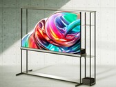 LG verbaut ein transparentes OLED-Panel in einen auffälligen Metallrahmen. (Bildquelle: LG)