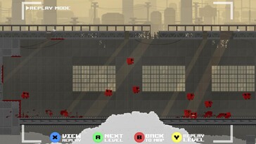 Im Bild: Ein Gameplay-Screenshot aus Super Meat Boy.