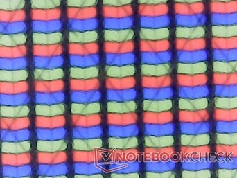 Durch die relativ dicke Glasschicht ist die Darstellung nicht gestochen scharf.