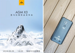 Mit Snapdragon 845 und deutlich eleganter als die Vorgänger, wird das AGM X3 am 29. August vorgestellt.