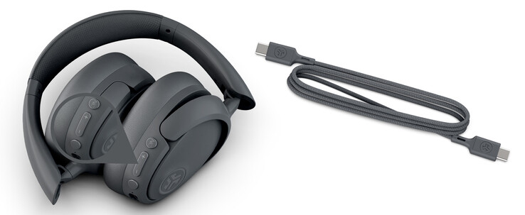 Die Kopfhörer können gefaltet werden (Bildquelle: JLab)