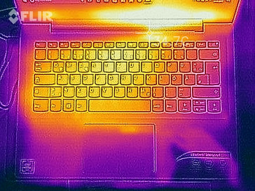 Wärmebild im Leerlauf - Oberseite