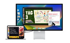 Das Apple iPad kann mit iPadOS 16.2 endlich mehrere Apps auf externen Monitoren darstellen. (Bild: Apple)
