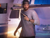 Jason, der Protagonist von GTA 6, hält eine Pistole in der Hand.