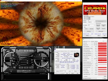 Stresstest FurMark (PT 150 Prozent)