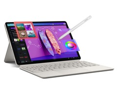 Ein Blick auf das Lenovo Yoga Tab in der zweiten Generation, hier mit voller Ausstattung.