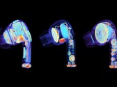 Im CT-Scan zeigt sich, wo Billig-Kopien der Apple AirPods Pro sparen. (Bild: Jon Bruner / Lumafield)