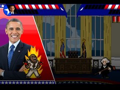 Electoral Carnage lässt bekannte US-Präsidenten in satirischen 2D-Kämpfen gegeneinander antreten.
