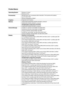 HP EliteBook X G2i / EliteBook X Flip G2i: Specifications