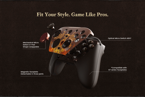 Die GameSir G7 Pro Dragon's Dogma II Edition hat ein spezielles Design