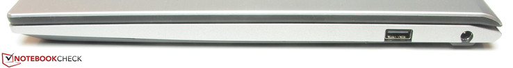 Rechte Seite: USB 2.0 (Typ A), Netzanschluss