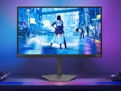 Der 25M4P5200T hat ein 24,5-Zoll-IPS-Display. Im Bild: bearbeitetes Werbebild, das die Vorderseite des Gaming-Monitors zeigt.
