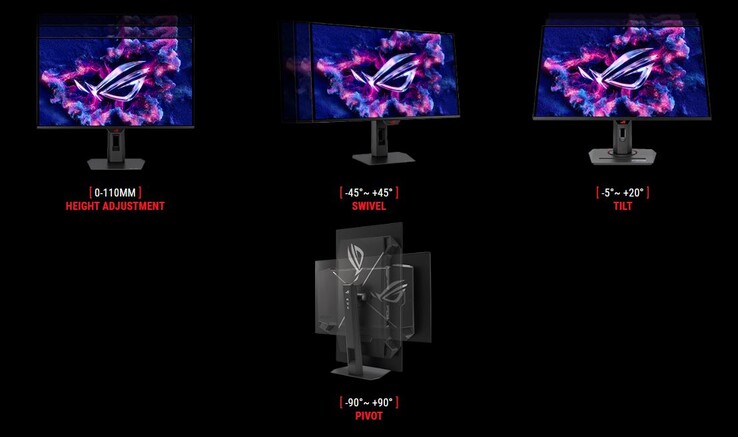 Verschiedene Ergonomieoptionen sind möglich (Bildquelle: Asus)