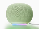 Google Home Speaker in der Farbvariante „Jade“.