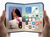 Zwei Hände halten je ein iPhone Duo, eines zugeklappt und eines aufgeklappt