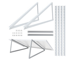 Solarmodulhalterung mit verstellbarem Winkel für flache Untergründe