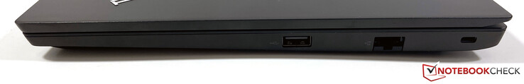 Rechts: USB-A 2.0, Gigabit-Ethernet, Kensington Security Slot