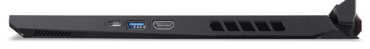 Rechte Seite: USB 3.2 Gen 2 (Typ C), USB 3.2 Gen 2 (Typ A), HDMI