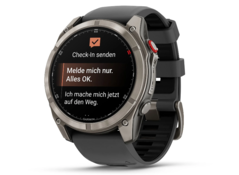 Die Fenix 8 Pro AMOLED kann Textnachrichten über LTE und Satellit versenden, auch ohne Smartphone (Bildquelle: Garmin)