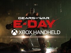 Xbox Handheld Logo mit Gears of War: E-Day Banner
