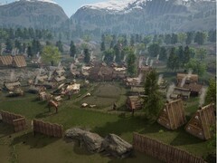 Eine Stadt in Land of the Vikings.
