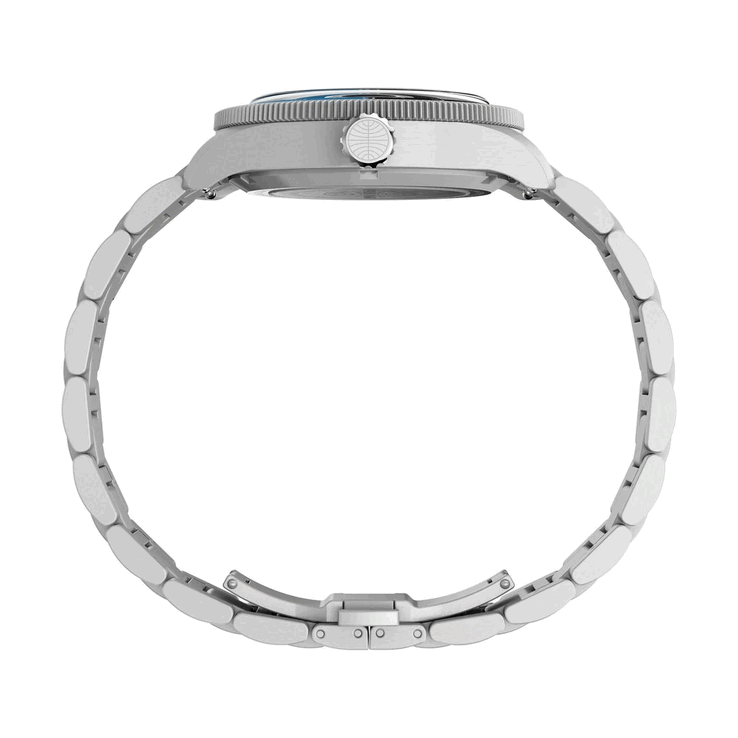 Timex Pan Am Waterbury Automatic GMT Uhr von der Seite