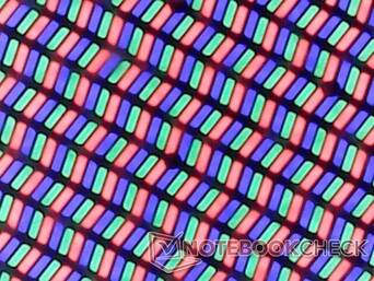 Scharfe, glänzende Subpixel-Anordnung mit fast keiner Körnigkeit