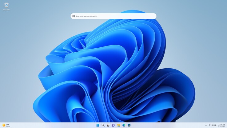 Microsoft testet in einer Vorschau-Version von Windows 11 bereits ein Suchen-Widget direkt auf dem Desktop. (Bild: Microsoft)