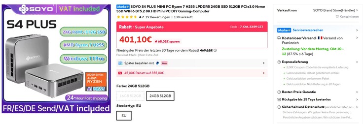 Im Shop mit Rabatten