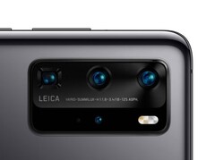 Die Kamera des Huawei P40 Pro in Großaufnahme: Der Zoom-Level bleibt in etwa gleich.