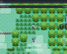 PokeDaisy beim Ausführen eines Pokémon-Spiels mit zusätzlichen Bildschirmeinblendungen.