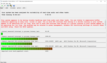 LatencyMon Übersicht