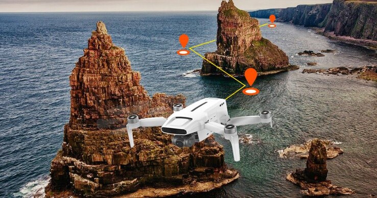 Die Drohne kann auch Flugpläne abarbeiten