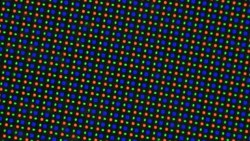 Sub-Pixel-Darstellung des Displays auf der Rückseite