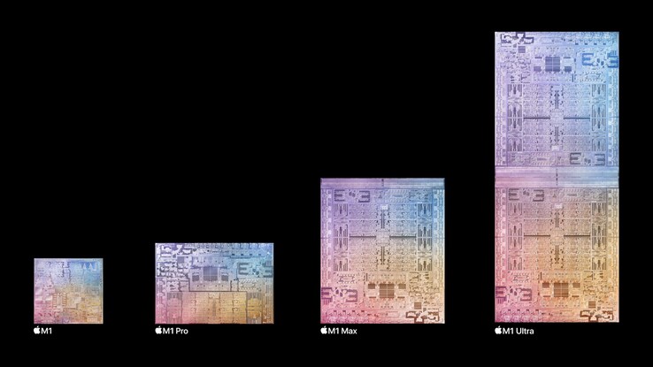 Apple bietet bereits vier unterschiedliche Chips der M1-Serie an.