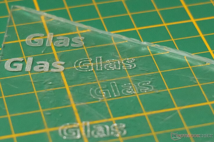Glas lässt sich gravieren, aber nicht schneiden
