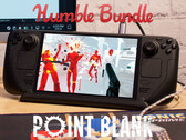 Das Point Blank-Paket wird am 4. September 2025 auslaufen. Abgebildet: Steam Deck mit Superhot. (Bildquelle: Humble Bundle und Notebookcheck - bearbeitet)