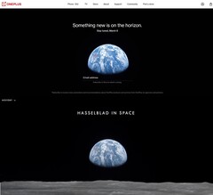 &quot;Hasselblad in Space&quot; und &quot;Something new is on the Horizon&quot;: Teaser für einen OnePlus 9-Launch im Netz: (Bild OnePlus via Techdroider, modifiziert)