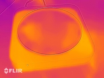 Wärmebildaufnahme im Leerlauf - Unterseite