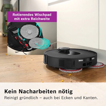 An Rändern wird eine gründliche Reinigung versprochen (Bildquelle: Bosch)