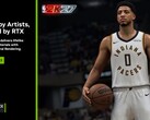 Eine Folie zur Ankündigung von Nvidias DLSS 5 mit NBA 2K27 im Mittelpunkt