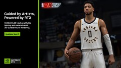 Eine Folie zur Ankündigung von Nvidias DLSS 5 mit NBA 2K27 im Mittelpunkt