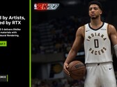 Eine Folie zur Ankündigung von Nvidias DLSS 5 mit NBA 2K27 im Mittelpunkt