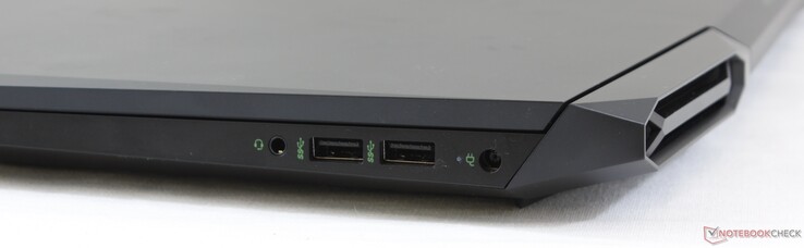 Rechts: 3,5-mm-Audio-Kombo, 2x USB 3.1 Gen. 1 Typ-A, Netzteil