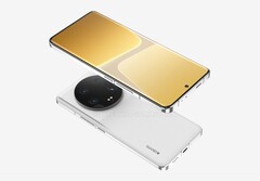 Das Xiaomi 13 Ultra setz auf ein interessantes Design mit flachem Metallrahmen und rundem Kameramodul. (Bild: @OnLeaks / SmartPrix)